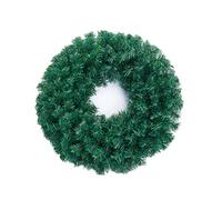 Ghirlanda di cipresso artificiale natalizia invernale Real Touch con pigne per la decorazione da appendere al portico della porta d'ingresso della casa vacanza, cortile interno ed esterno A 30cm