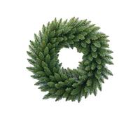 Ghirlanda di cipresso artificiale natalizia invernale Real Touch con pigne per la decorazione da appendere al portico della porta d'ingresso della casa vacanza, cortile interno ed esterno E 50cm