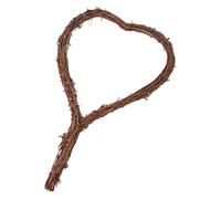 Ghirlanda di cuore di vite naturale con manico a forma di cuore Anello di