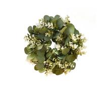 Ghirlanda di eucalipto artificiale, grande, per decorazione da parete | Questa ghirlanda di eucalipto realistica porta un verde fresco e un'eleganza naturale alla tua casa.