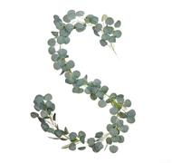 Ghirlanda di eucalipto artificiale in rete di nylon, decorazione verde per matrimonio, arco, tavolo, mensola della porta, sfondo per feste, eventi e decorazioni per interni per la casa, tutto l'anno