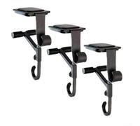 Ghirlanda di ferro 2 in 1 e gancio per mantello, struttura resistente alla ruggine, installazione senza trapano, 3 unità