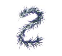 Ghirlanda di fiori artificiali - Pianta finta flessibile e appendibile da 1,77 m, tralcio di lavanda viola realistico, cordino decorativo finto floreale | Decorazione elegante per la a muro di n