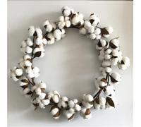 Ghirlanda di fiori secchi appesi,Bulk Cotton Ball Garland per la decorazione domestica