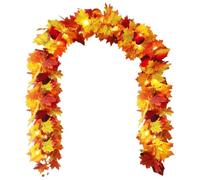 Ghirlanda Di Foglie D'acero - Foglie Autunnals Sospese Vine | Lieghi AutunnaliDa 68,9 Pollici, Porta A Parete Da Giardino, Decorazioni Autunnal Del, Halloween Christmas Harmhouse Decors Dorch