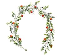 Ghirlanda di frutta da 1, 8 m, ghirlanda di mele sospese, viti artificiali per decorazioni natalizie nel giardino di casa.