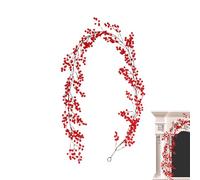 Ghirlanda di frutti di bosco per albero di Natale - Ghirlanda di mirtilli da 6,2 piedi per Natale - Ghirlanda natalizia Real Touch Decorazioni natalizie all'aperto