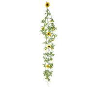 Ghirlanda di girasole artificiale, da appendere, per decorazione da parete, decorazione da parete