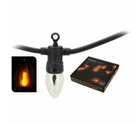 Ghirlanda di Luci LED Lifetime 5,1 m 1,5 m Nero Effetto fiamma