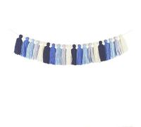 Ghirlanda di nappe di cotone, decorazione colorata per compleanno, arcobaleno bohémien, ghirlanda con nappe colorate fatte a mano, per baby shower, feste di compleanno, aule, dormitori, asili nido