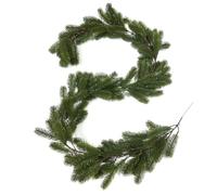 Ghirlanda di Natale 1,8 m realistica pianta rampicante artificiale da appendere per caminetti, scale, porte, finestre, decorazioni invernali per le vacanze natalizie, pianta da appendere