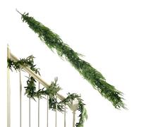 Ghirlanda di Natale artificiale, 1,2 m, decorazione per la casa | Ghirlanda di pini finte realistiche | per interni ed esterni, terrazza, giardino, Halloween, giorno del Ringraziamento
