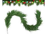 Ghirlanda di Natale artificiale decorazione da parete verde realistica | Ghirlanda invernale per caminetto da parete casa per casa appartamento fattoria ufficio ingresso portico terrazza giardino