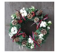 Ghirlanda di Natale, artificiale, Ornamenti for Camino, Scala, Parete frontale, simulata(Color 5)