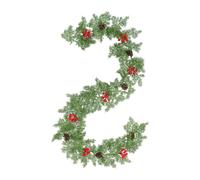 Ghirlanda di Natale artificiale per la cerimonia del caminetto della porta