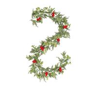 Ghirlanda di Natale artificiale per la cerimonia del caminetto della porta