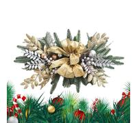 Ghirlanda di Natale artificiale per scale natalizie, rustico, ghirlanda di scale illuminata, ghirlanda di scale illuminata | Ghirlanda di luci a LED per esterni