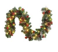 Ghirlanda Di Natale Con | Decorazione Stagionale Con Pane E Bacche Rosse,Ghirlanda Artificiale Per Interni,Per Interni Esterni Finestra Porta Portico