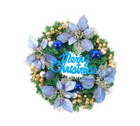 Ghirlanda di Natale con foglie verdi e artificiali per porte, per pareti,