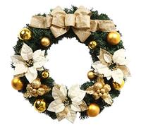 Ghirlanda di Natale Corona per Porta d'ingresso Decorazione Natalizia Corona Fattoria Patio Giardino Decorazione per Finestra Casa Portico Decorazione per la casa