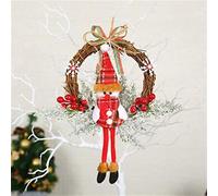 Ghirlanda di Natale Davanti alla Porta è appesa la Ghirlanda di Natale alla, l'ornamento di Natale