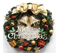 Ghirlanda di Natale Davanti alla Porta è appesa la Ghirlanda di Natale alla, l'ornamento di Natale