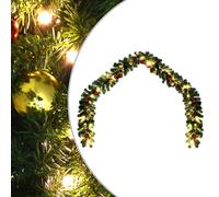 vidaXL Ghirlanda di Natale Decorata con Palline e Luci a LED 20 m