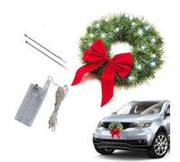 Ghirlanda di Natale per Auto Accessori per Auto per Auto Natalizia Decor di Natale per Albero di Natale All'aperto Interno