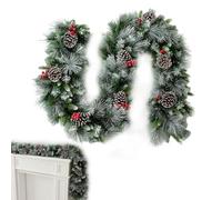 Ghirlanda di Natale per, decorazione della corona 2 metri, ghirlanda di Natale per cappotto, per camini, cappotto, recinzione, matrimonio, festa, festa, inverno, scale porta d'ingresso