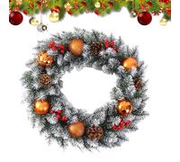 Ghirlanda di Natale per Porta d'Ingresso - Decorazione di Benvenuto per le Festività - Ghirlanda Di Natale Artificiale Per Porta D'Ingresso,per Interno Esterno Ristorante Muro Recinto Sala da Pranzo