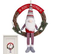 Ghirlanda di Natale, porta di casa, decorazione artificiale per la porta di casa, ghirlanda da parete per porte e finestre, decorazione per la casa per interni ed esterni, squisita per famiglie
