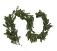 Ghirlanda Di Natale Real Touch - Ghirlanda Artificiale Cedro Verde Realistico | Supporto per Tavolo Interno Esterno Casa Rustica Portico Decorazioni per Display Stagionale