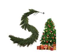 Ghirlanda di Natale - Verde artificiale impermeabile in PE da 150 cm/180 cm | Decorazione per portico e finestra | Ghirlada di Natale per interni ed esterni | Ghirlanda sempreverde per