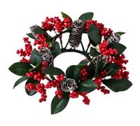 Ghirlanda di NataleLussuosa ghirlanda di bacche e pigne per la porta d'ingresso, elegante verde natalizio con elementi naturali per un benvenuto tutto l'anno.