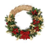 Ghirlanda di paglia: realizzate in materiale non sbiancato, queste ghirlande di paglia offrono una intrecciata naturale che supporta in modo ottimale progetti natalizi creativi. Aggiungono l'uov