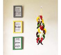 Ghirlanda di peperoncino artificiale finto pepe rosso decorazione per tavola e p