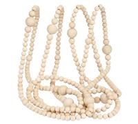 Ghirlanda Di Perline Di Legno, Decorazione Naturale Da 3.6 Metri | Elegante Ghirlanda Per Feste E Matrimoni, Natale, Casa, Portico, Parete, Albero, Tavolo, Per Interni Ed Esterni Tutto L’Anno
