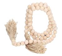 Ghirlanda di Perline di Legno Perline di Preghiera Rustic Country Decor Rustic Farmhouse Decor Wall Hanging Decor con Nappe Per La Decorazione Domestica