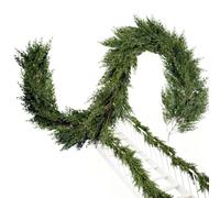 Ghirlanda Di Pino | 1.98 m Artificiale Realistico Decorazione Casa | Ghirlanda Natalizia Artificiale in Pino,per Finestra Portico Patio Giardino Festa Cucina Uffici Libreria Cancello Cortile Falò