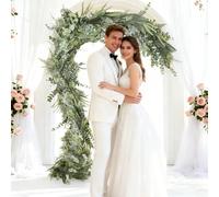 Ghirlanda di pino artificiale, realistica, morbida e spessa, decorazione natalizia con ago di pino sintetico, decorazione per, design flessibile per le vacanze, per scale, ringhiere, tavolo