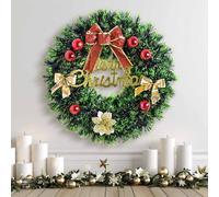 Ghirlanda di pino artificiale, sfondo per camino e portico, ghirlanda di