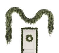 Ghirlanda di pino con un design realistico, lampada a artificiale - ghirlanda di pino per Natale con tocco reale d'inverno, per il cappotto di , le scale la casa e la festa