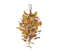 Ghirlanda di Porta Autunnale Artificiale, Corona D'Autunno per Ringraziamento, Ghirlanda di Simulazione del Festival del Raccolto, per Interni All'Aperto Halloween (#2)