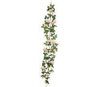 Ghirlanda di rose artificiali con fiori di seta, fiori artificiali, per matrimoni, Natale, decorazione romantica, decorazione di nozze