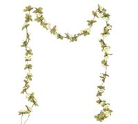 Ghirlanda di rose artificiali da appendere, per matrimoni, feste, decorazioni floreali da parete, camera da letto, specchio, testiera, accento (bianco)