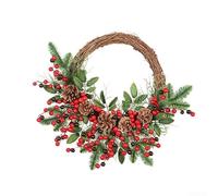Ghirlanda di simulazione per interni ed esterni per appendere la parete e la porta di Natale, perfetta per creare atmosfere festive stagionali