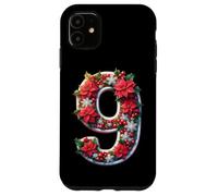 Ghirlanda di stelle di Natale numero nove allegria natalizia Custodia per iPhone 11