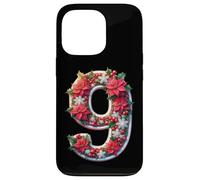Ghirlanda di stelle di Natale numero nove allegria natalizia Custodia per iPhone 13 Pro