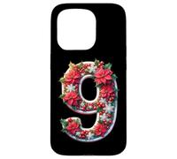 Ghirlanda di stelle di Natale numero nove allegria natalizia Custodia per iPhone 15 Pro