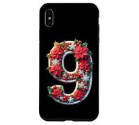 Ghirlanda di stelle di Natale numero nove allegria natalizia Custodia per iPhone XS Max
